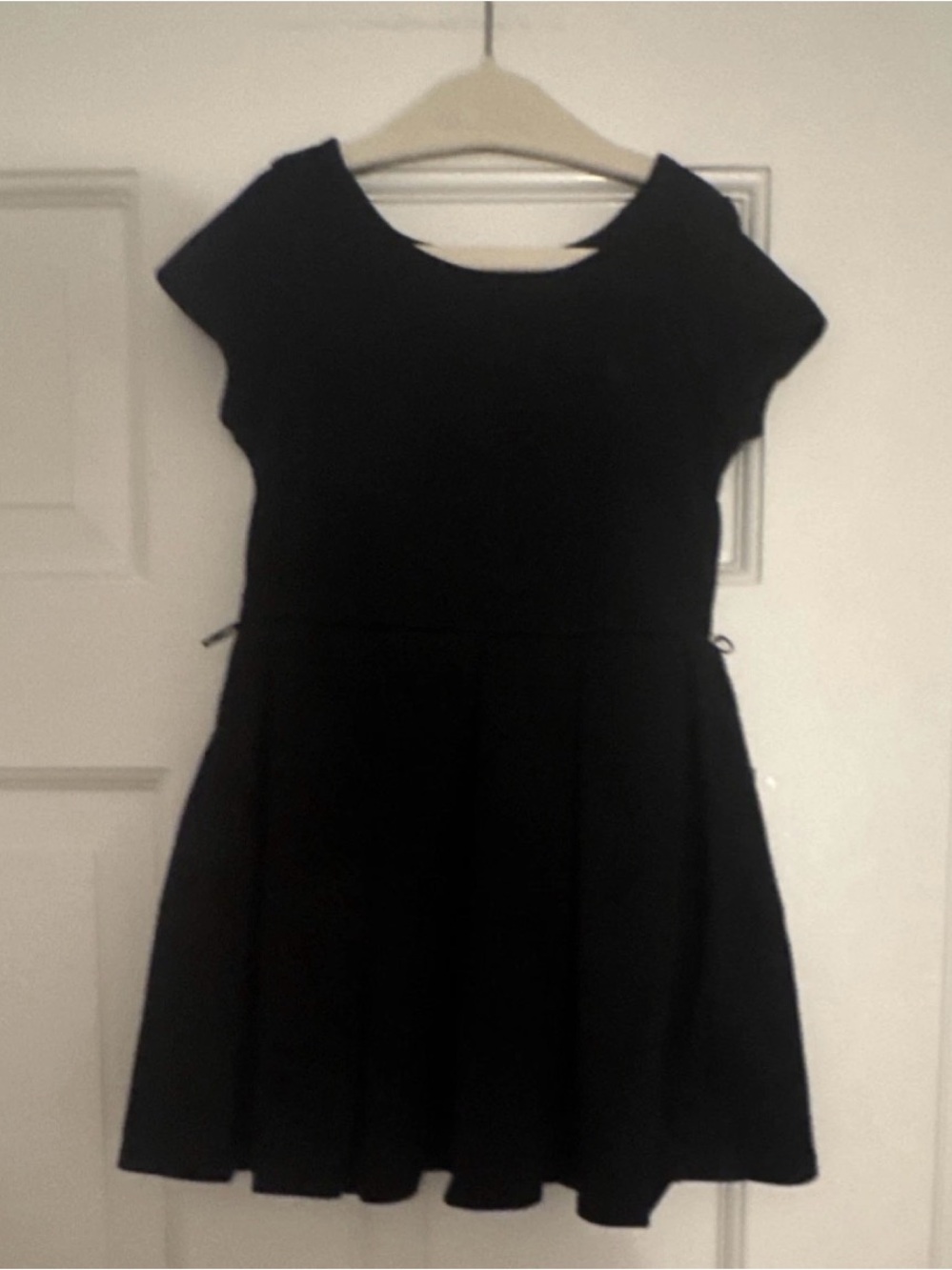 Polo by Ralph Lauren Black Cap-Sleeve Fit & Flare Dress